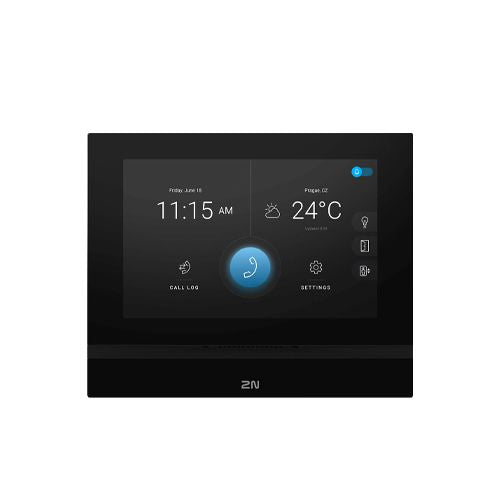 2N Indoor View, Black (requires flush box 91378800 or desk stand 91378802 for an installation)