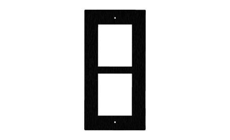 2N IP Verso - Frame for flush  installation, 2 modules -  black (must be together with 9155015)